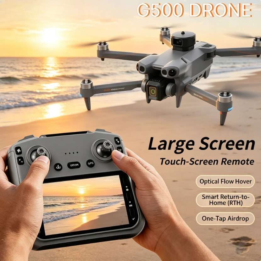Drone Kit Long Range - Drone Pieghevole GPS Originale G500 con